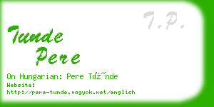 tunde pere business card